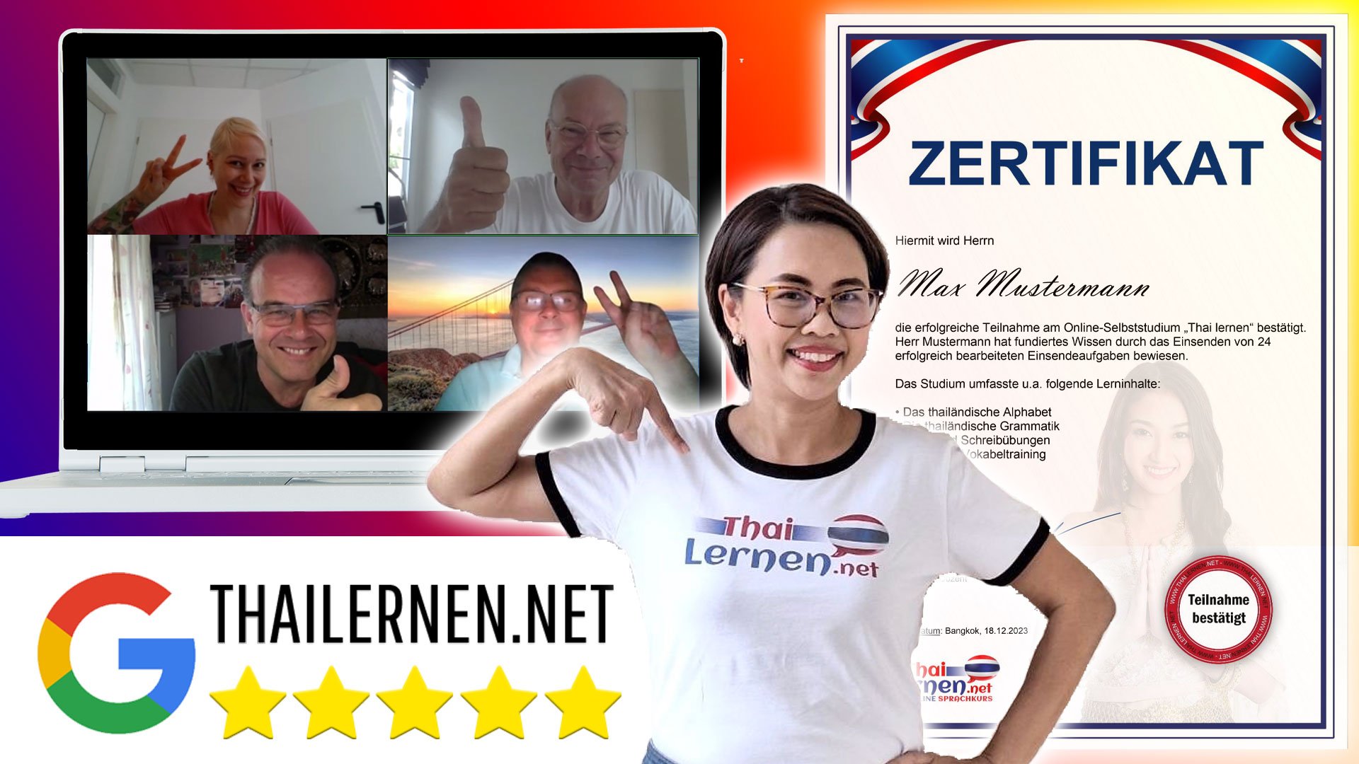 Thai Unterricht in Kleingruppen von ThaiLernen.net