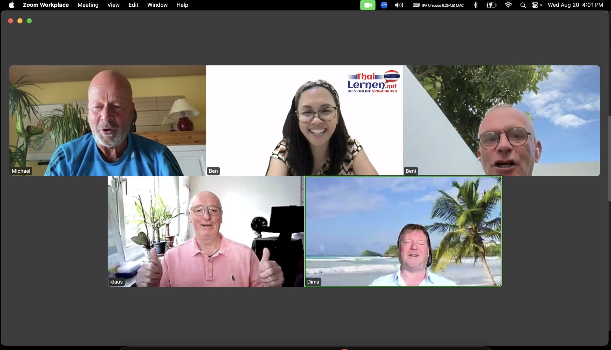 Thai Unterricht in Kleingruppen #157